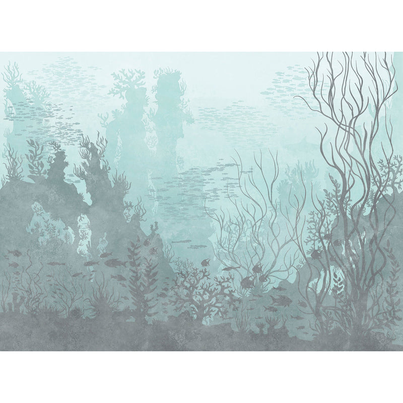 WH45269M Ocean Depths Blue Mural by Galerie