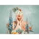 Floral Muse Portrait Multi-coloured Welcome Home Murals Mural by Galerie