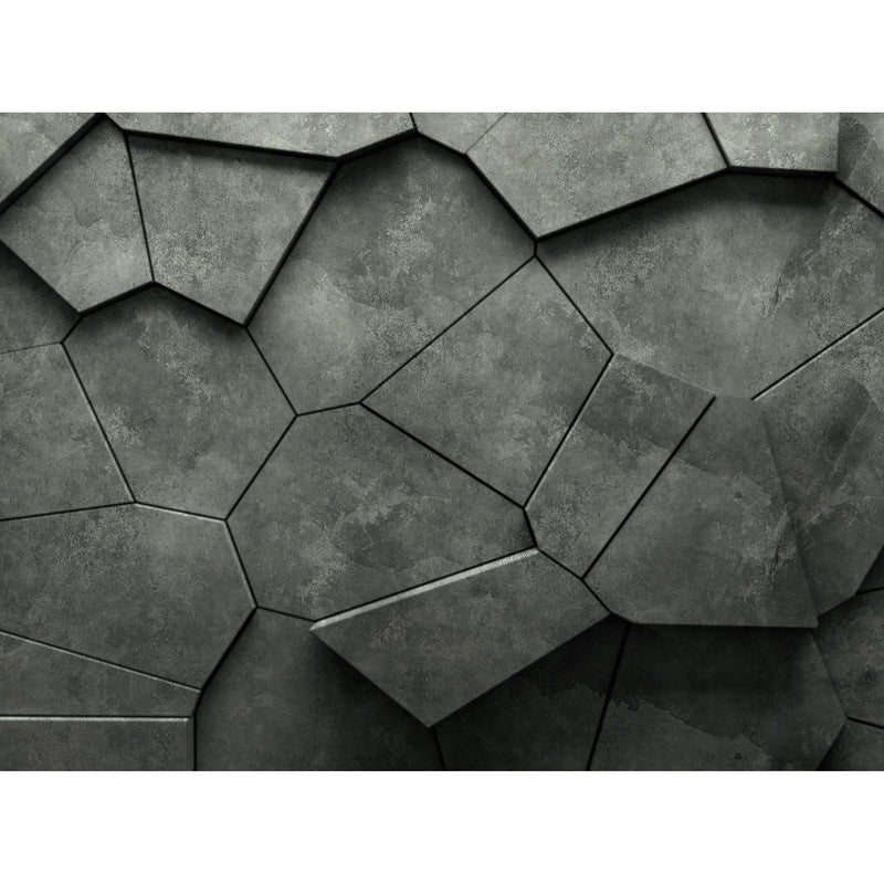 WH45286M Concrete Shift Silver Grey Mural by Galerie