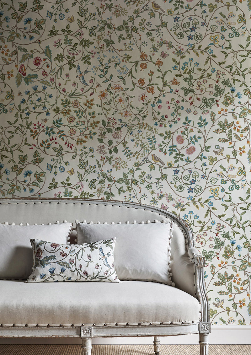 LW 321 614 Windrush White Wallpaper by Lewis & Wood