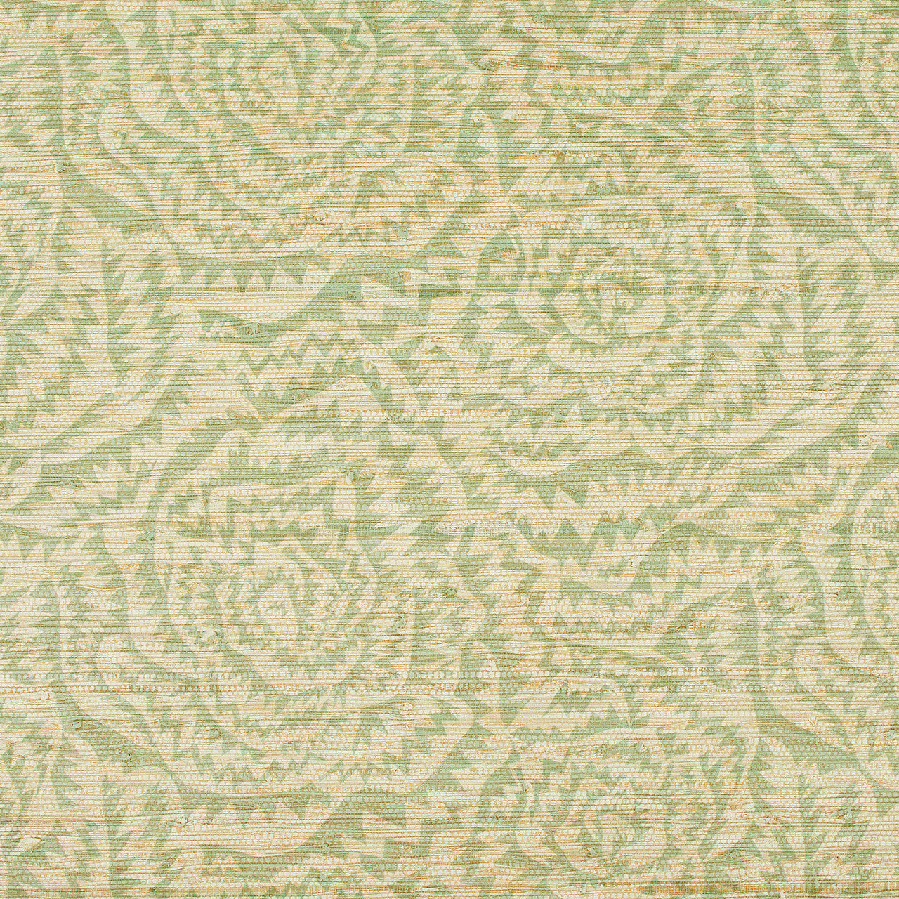 WK821/03 Jagged Roses x Eley Kishimoto Edition II Pistachio Wallpaper by Kirkby Design