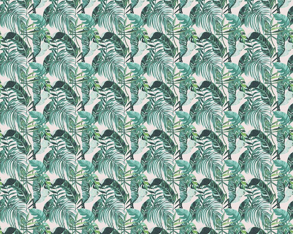 WLD53101W Palmera Turquoise Turquoise Wallpaper by Ohpopsi