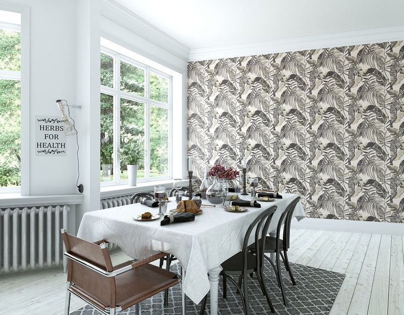 WLD53102W Palmera Sable & Stone Sable & Stone Wallpaper by Ohpopsi
