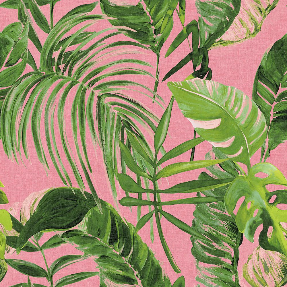 WLD53104W Palmera Fuchsia Fuchsia Wallpaper by Ohpopsi