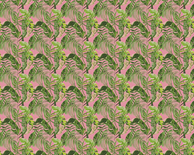 WLD53104W Palmera Fuchsia Fuchsia Wallpaper by Ohpopsi