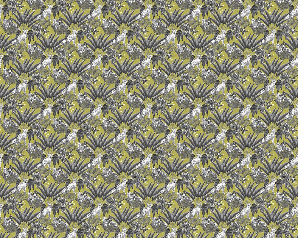 WLD53105W Jungle Cheetah Sable & Lime Sable & Lime Wallpaper by Ohpopsi