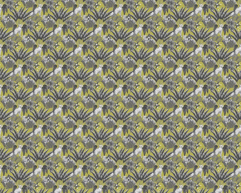 WLD53105W Jungle Cheetah Sable & Lime Sable & Lime Wallpaper by Ohpopsi