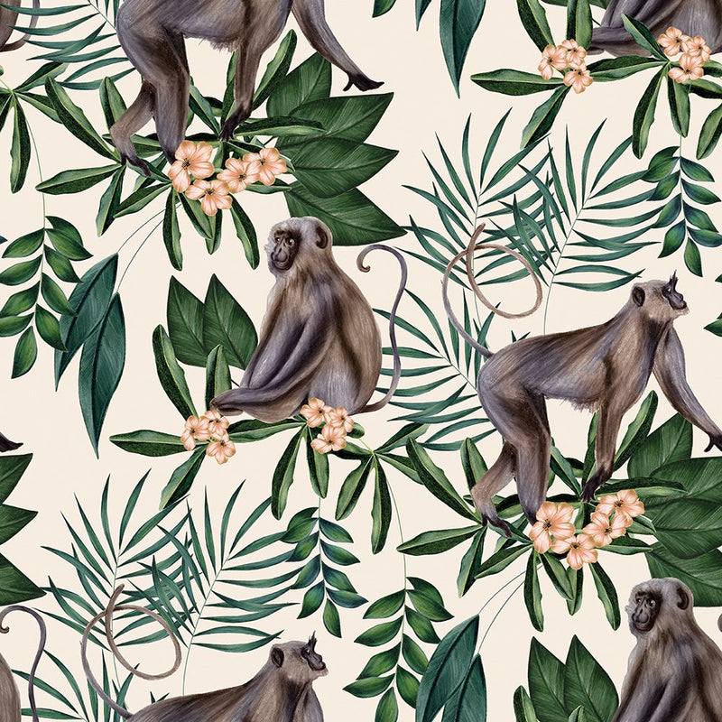 WLD53108W Morris Cream Cream Wallpaper by Ohpopsi