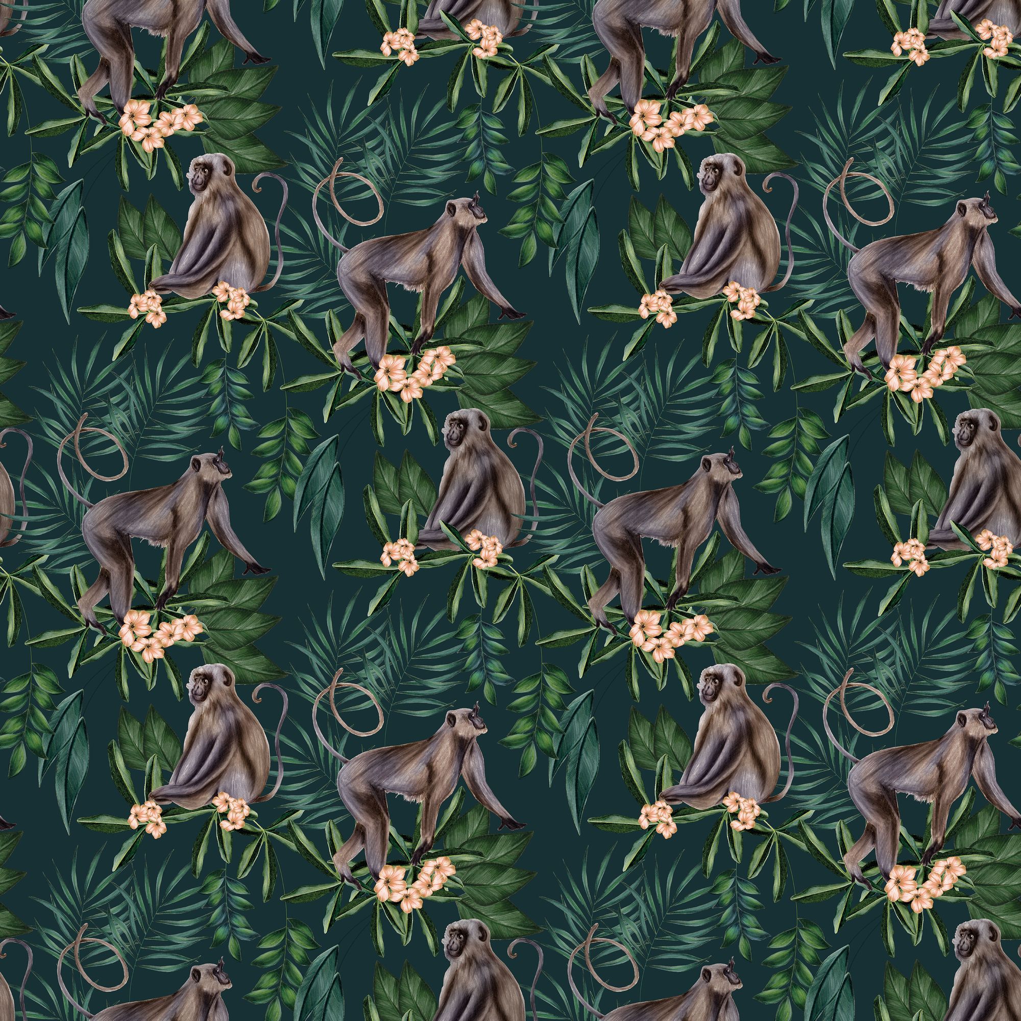 WLD53109W Morris Dark Sable Dark Sable Wallpaper by Ohpopsi
