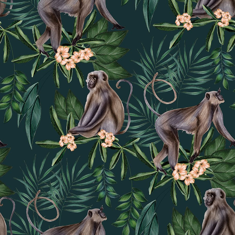 WLD53109W Morris Dark Sable Dark Sable Wallpaper by Ohpopsi