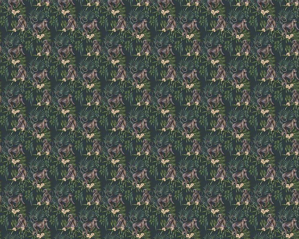 WLD53109W Morris Dark Sable Dark Sable Wallpaper by Ohpopsi