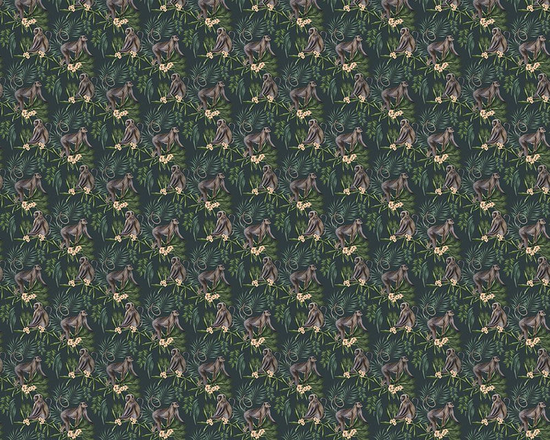 WLD53109W Morris Dark Sable Dark Sable Wallpaper by Ohpopsi