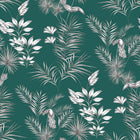 WLD53111W Toucan Toile Rainforest Green Rainforest Green Wallpaper by Ohpopsi