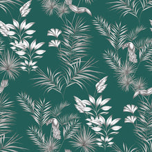 WLD53111W Toucan Toile Rainforest Green Rainforest Green Wallpaper by Ohpopsi