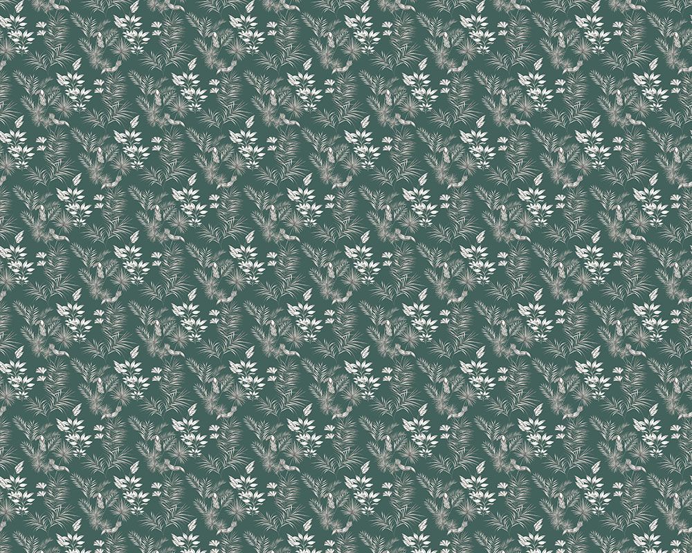 WLD53111W Toucan Toile Rainforest Green Rainforest Green Wallpaper by Ohpopsi