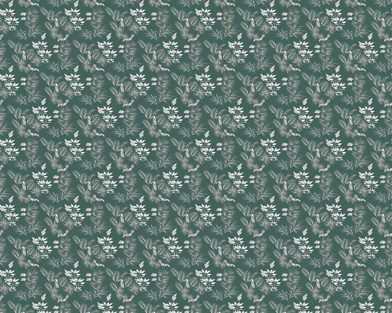 WLD53111W Toucan Toile Rainforest Green Rainforest Green Wallpaper by Ohpopsi