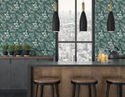 WLD53111W Toucan Toile Rainforest Green Rainforest Green Wallpaper by Ohpopsi