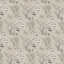 WLD53112W Toucan Toile Linen Toile Linen Wallpaper by Ohpopsi