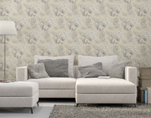 WLD53112W Toucan Toile Linen Toile Linen Wallpaper by Ohpopsi