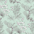 WLD53113W Toucan Toile Duck Egg Duck Egg Wallpaper by Ohpopsi