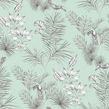 WLD53113W Toucan Toile Duck Egg Duck Egg Wallpaper by Ohpopsi