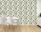 WLD53114W Hummingbird Wilderness White Wilderness White Wallpaper by Ohpopsi