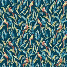 WLD53117W Tropical Parrot Indigo Multi Indigo Multi Wallpaper by Ohpopsi
