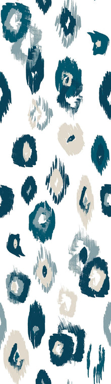 WLD53118W Animal Ikat Wilderness White & Serpentine Wilderness White & Serpentine Wallpaper by Ohpopsi