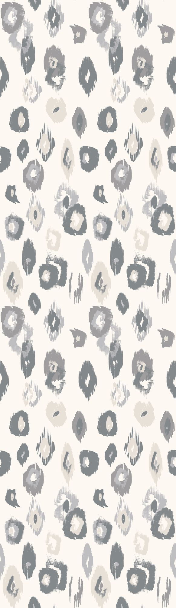 WLD53119W Animal Ikat Wilderness White & Stone Wilderness White & Stone Wallpaper by Ohpopsi