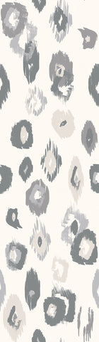 WLD53119W Animal Ikat Wilderness White & Stone Wilderness White & Stone Wallpaper by Ohpopsi