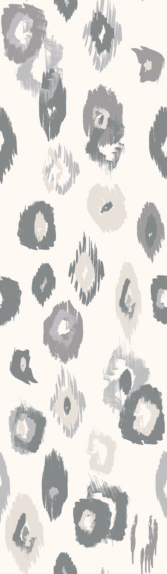 WLD53119W Animal Ikat Wilderness White & Stone Wilderness White & Stone Wallpaper by Ohpopsi