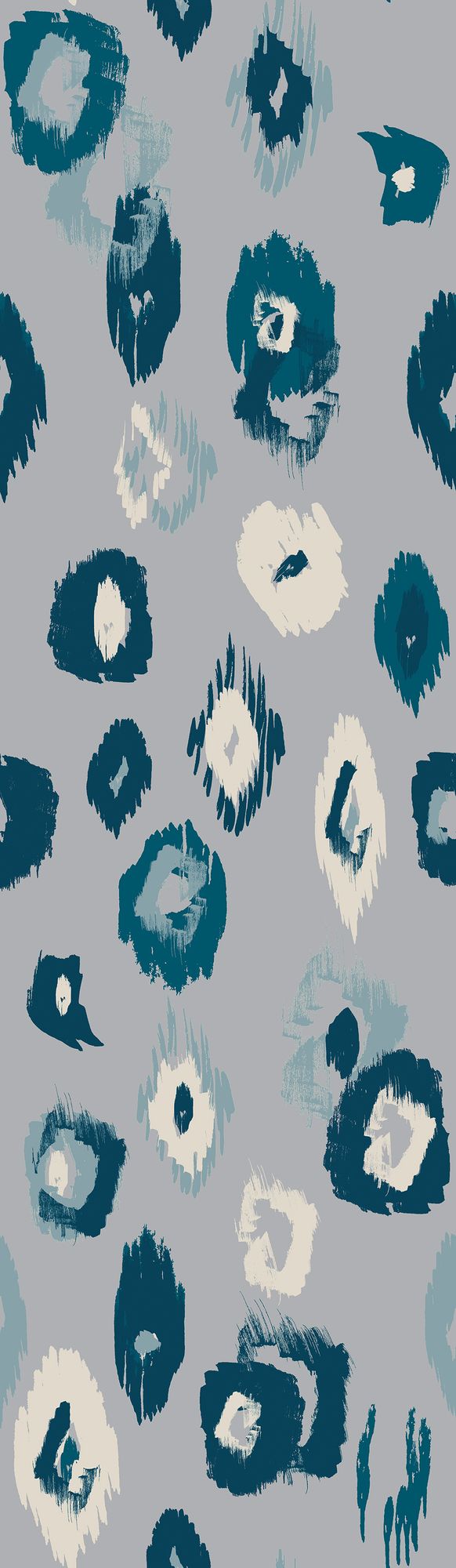 WLD53120W Animal Ikat Serpentine & Ink Serpentine & Ink Wallpaper by Ohpopsi