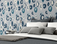 WLD53120W Animal Ikat Serpentine & Ink Serpentine & Ink Wallpaper by Ohpopsi