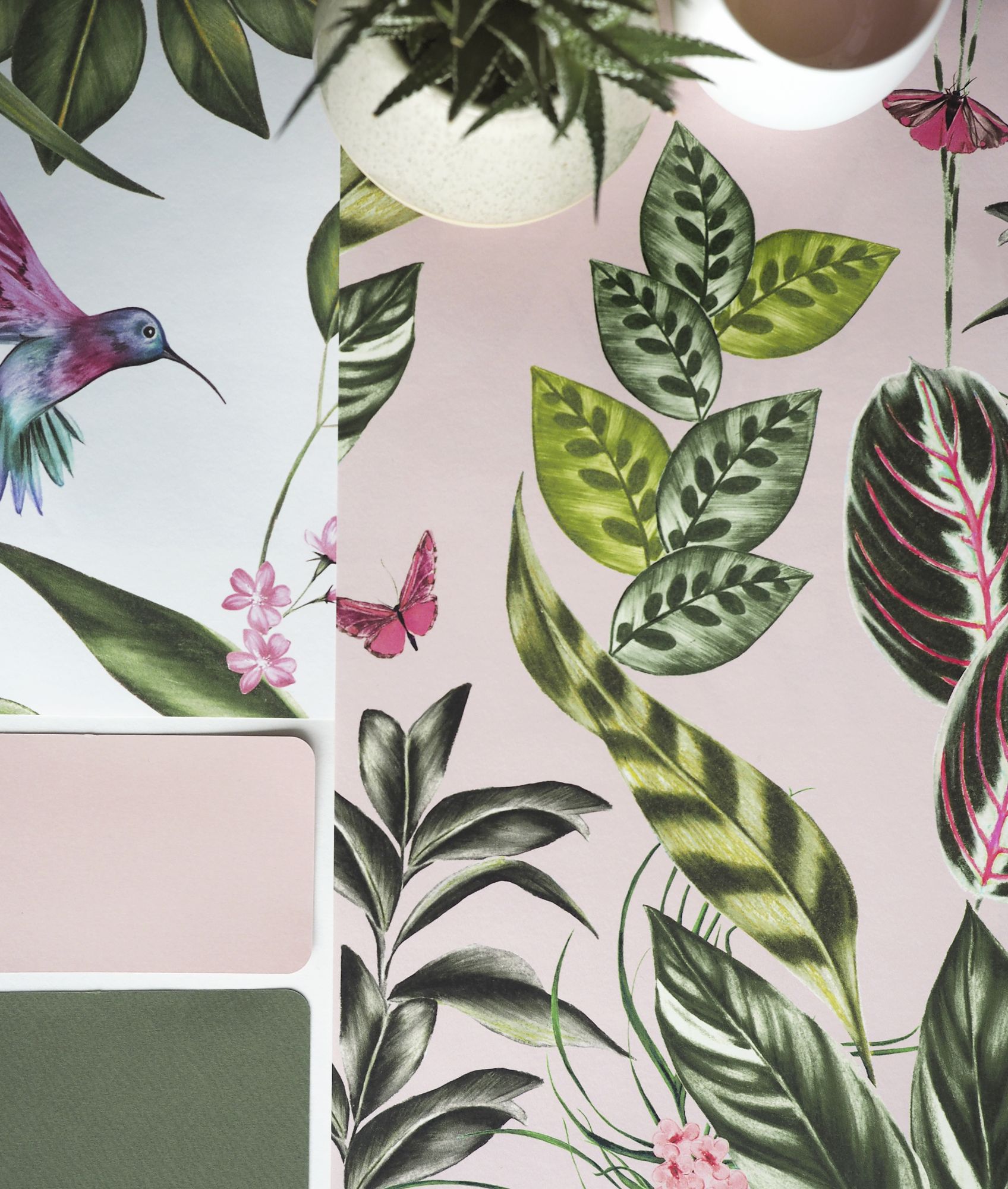 WLD53121W Spirit Powder Powder Wallpaper by Ohpopsi
