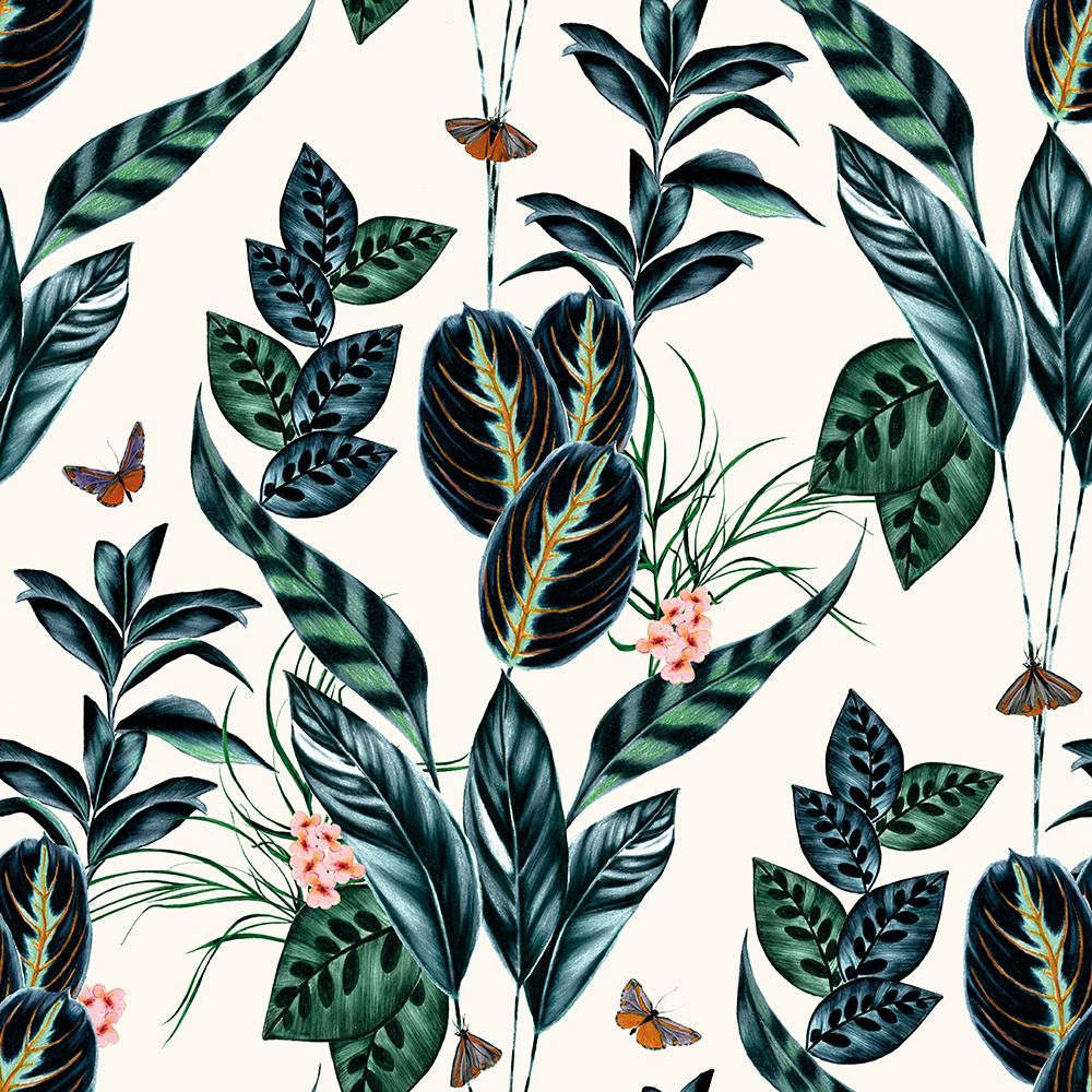 WLD53122W Spirit Wilderness White Wilderness White Wallpaper by Ohpopsi