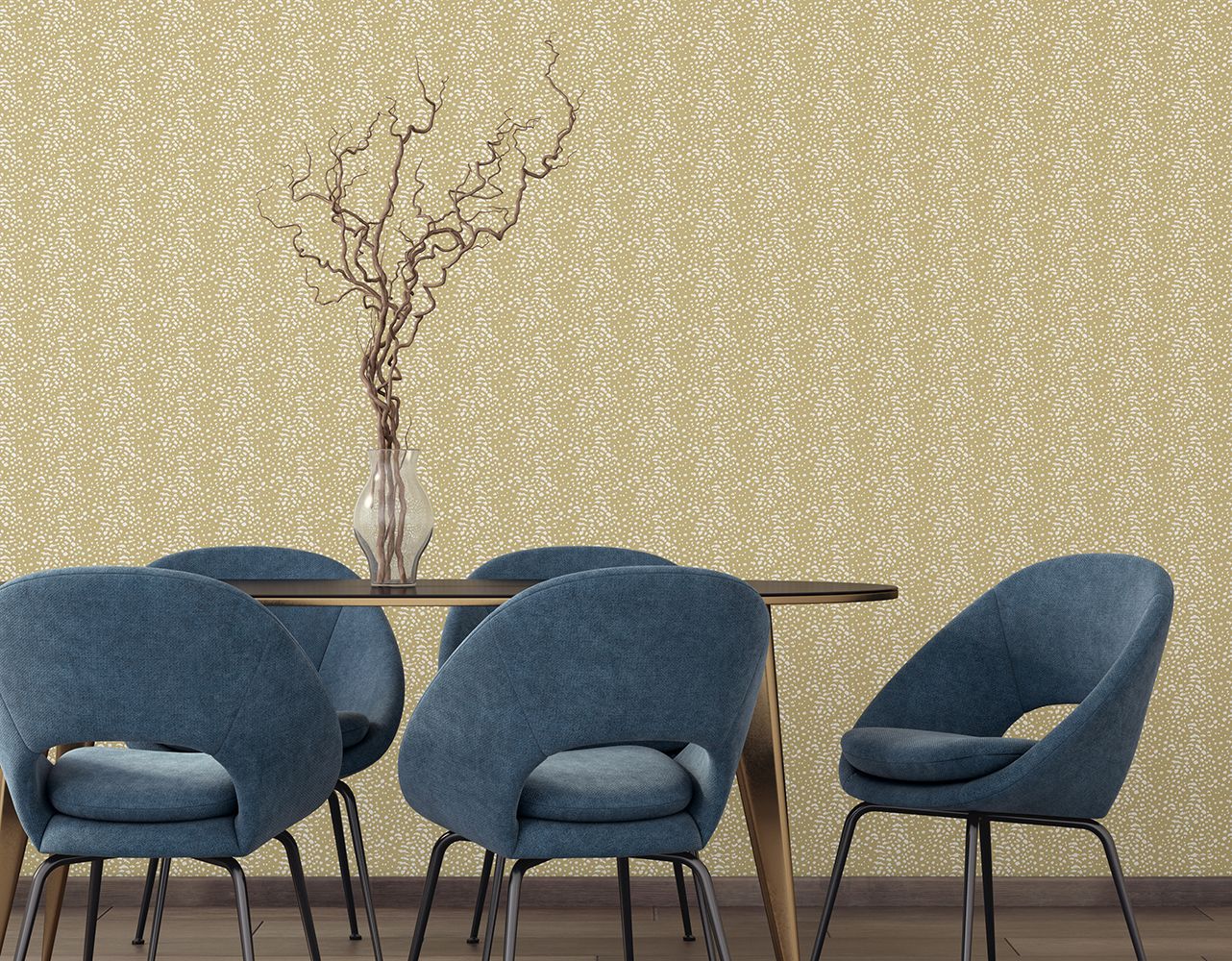 WLD53129W Cheetah Spot Safari Gold Safari Gold Wallpaper by Ohpopsi