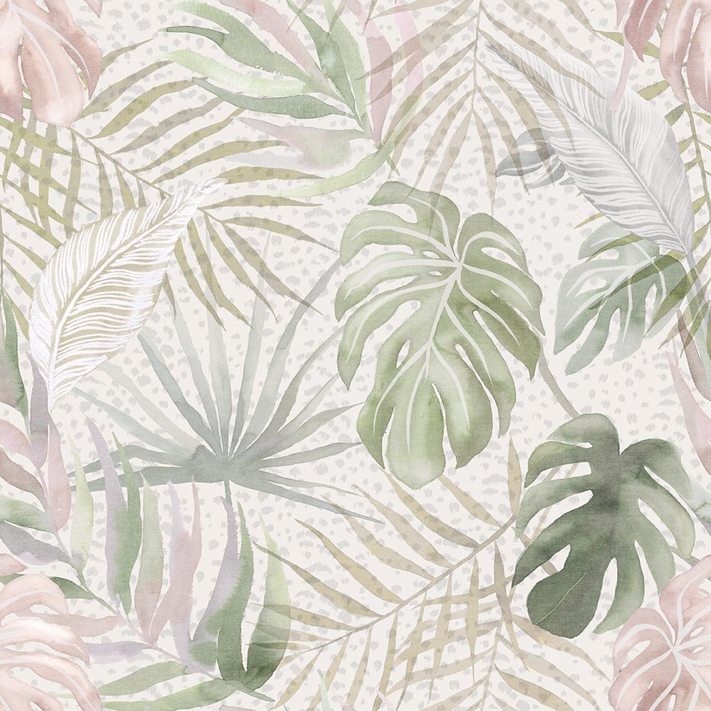 WLD53131W Tropica Powder Powder Wallpaper by Ohpopsi