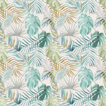 WLD53132W Tropica Turquoise Turquoise Wallpaper by Ohpopsi