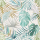 Tropica Turquoise Turquoise Wild Wallpaper by Ohpopsi