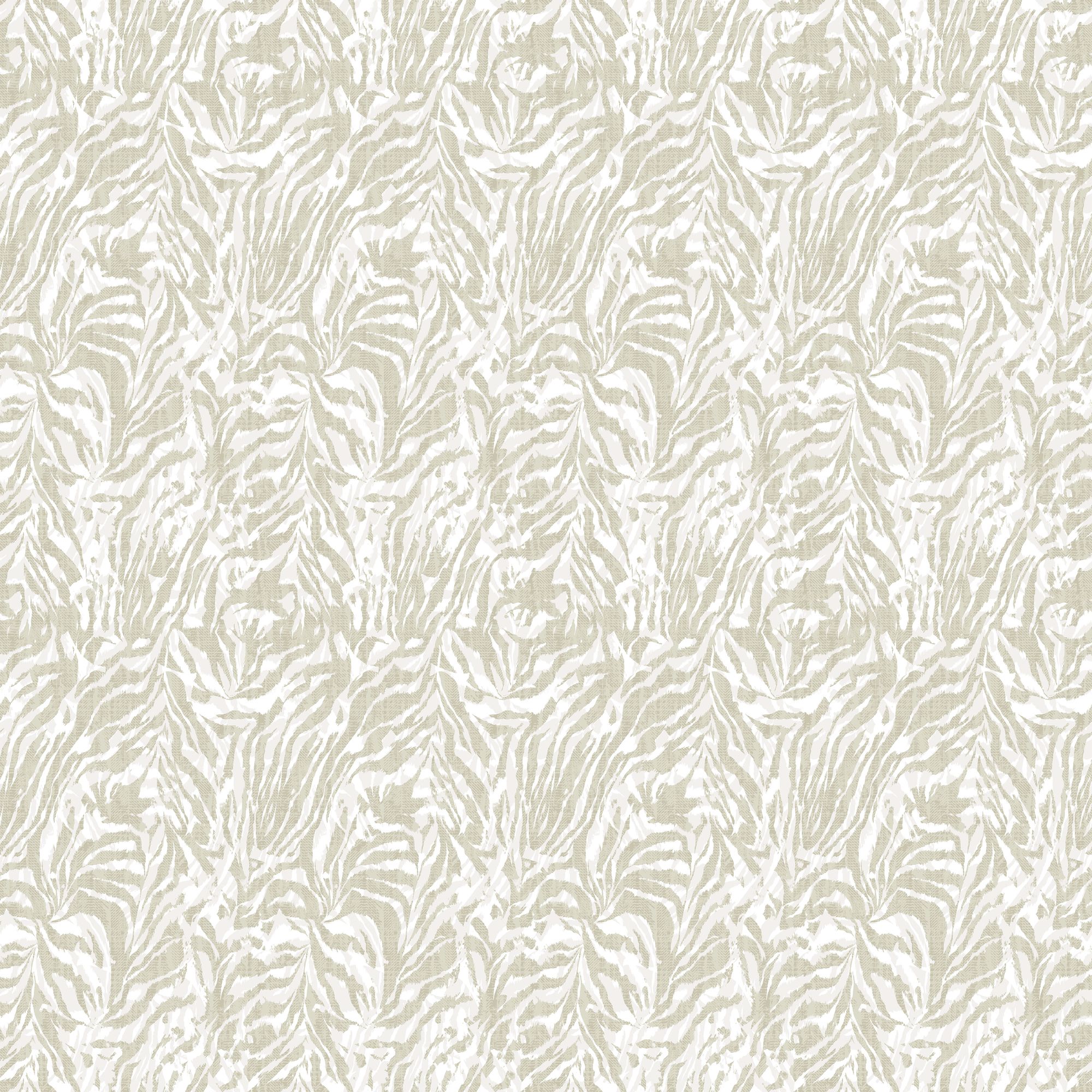 WLD53134W Zebra Linen Linen Wallpaper by Ohpopsi