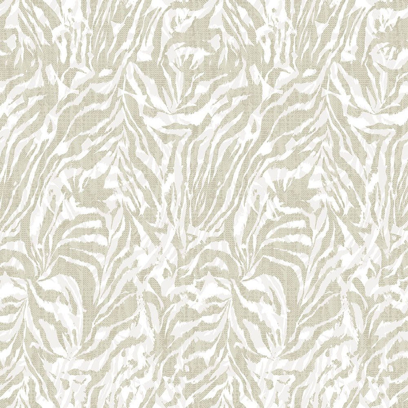 WLD53134W Zebra Linen Linen Wallpaper by Ohpopsi