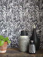 WLD53135W Zebra Sable Sable Wallpaper by Ohpopsi