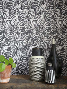 WLD53135W Zebra Sable Sable Wallpaper by Ohpopsi