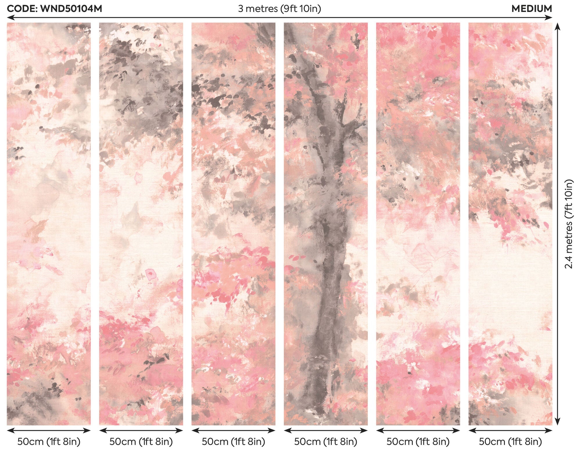 WND50104M Dapple Blossom Mural by Ohpopsi