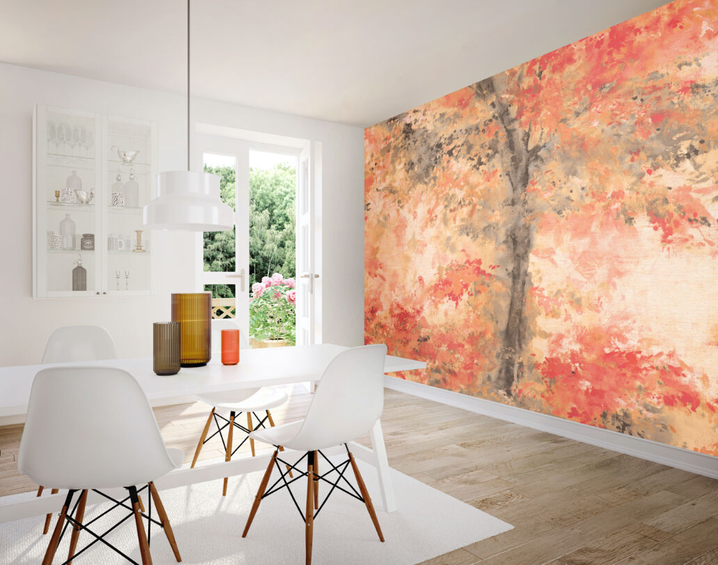 WND50105M Dapple Geranium Mural by Ohpopsi