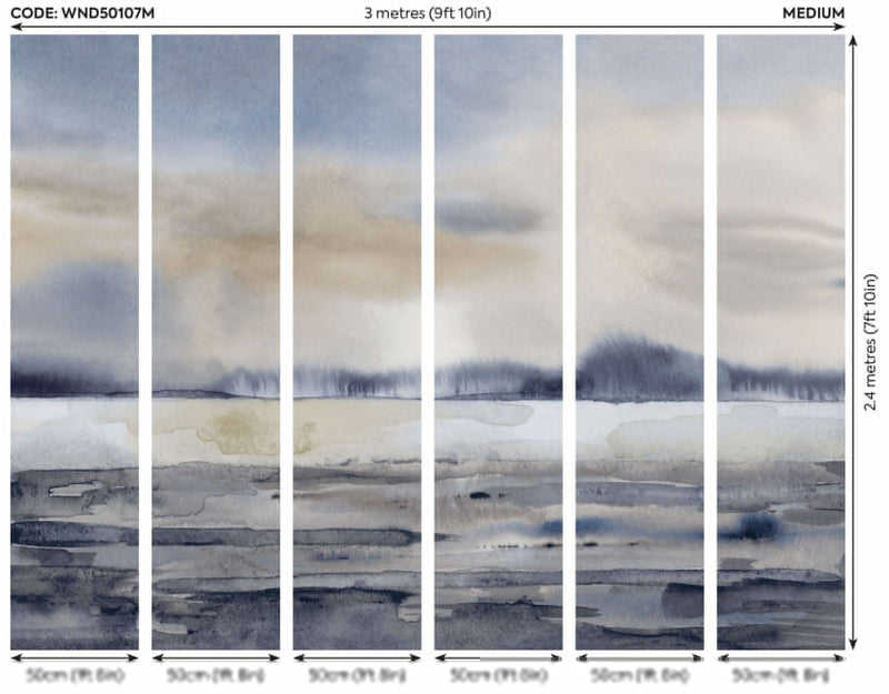 WND50107M Sunset Serene Sky Mural by Ohpopsi