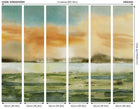WND50109M Sunset Olive & Ginger Mural by Ohpopsi