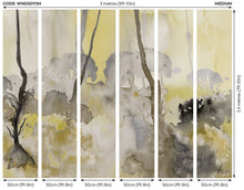 WND50111M Forest Seasons Sandstone & Lemon Mural by Ohpopsi