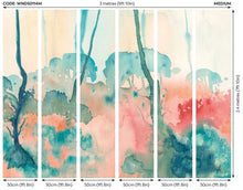 WND50114M Forest Seasons Jade & Blush Mural by Ohpopsi
