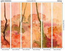 WND50115M Forest Seasons Paprika Mural by Ohpopsi